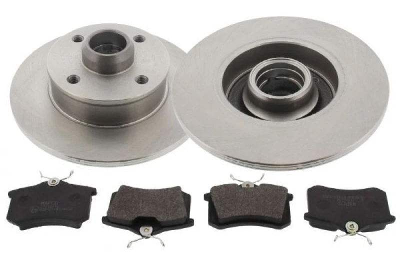 Image of MAPCO 47859 Brake disc and pads set Rear Axle, Brake Disc Type: solid, excl. wear warning contact Brake Set,disc brakes (3405)