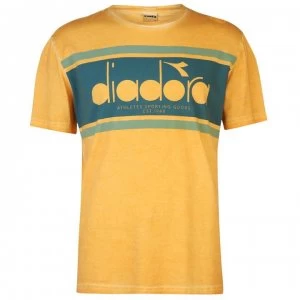 image of Diadora Spectra T Shirt Mens - Orange Mustard