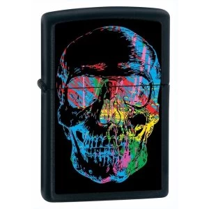 Image of Zippo X Ray Skull Black Matte Windproof Lighter