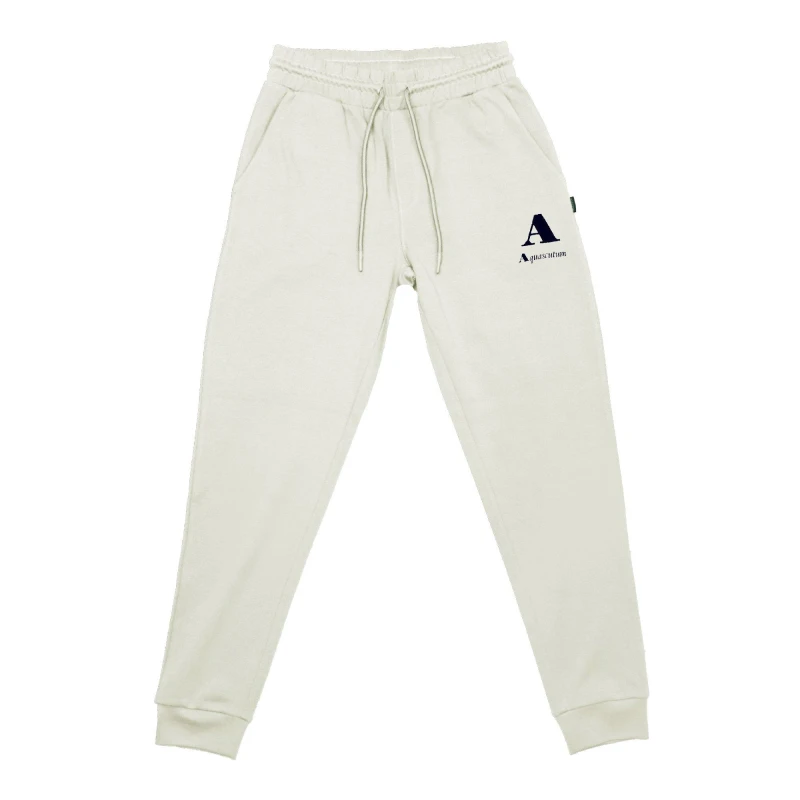 Image of Aquascutum Mens Closed Hem Fleece Joggers Closed Hem Fleece Jogging Bottoms Small Beige 48273204350