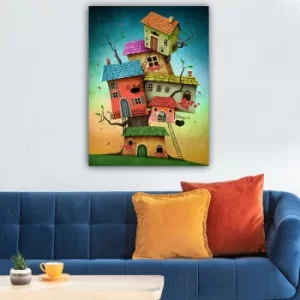 Image of 302045234_70100 Multicolor Decorative Canvas Painting