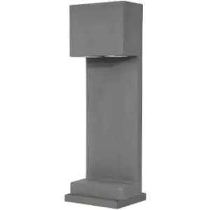 Image of Bellevue 2 Light Outdoor Bollard Grey Concrete, Aluminium LED GU10 2x10W IP65 - Merano