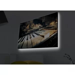 Image of 4570MDACT-006 Multicolor Decorative LED Lighted Canvas Painting