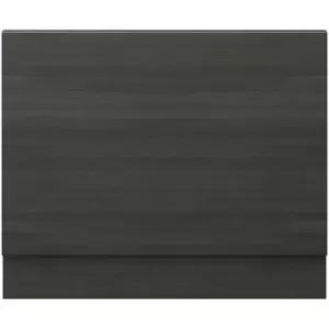 image of Hudson Reed - Hacienda Black 700mm End Bath Panel with Plinth - OFF670 - Black