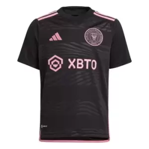 Image of adidas Inter Miami Away Jersey 2022 2023 Juniors - Black