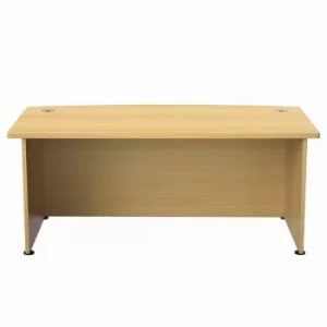 image of TC Office Regent Bow Fronted Executive Desk 2000mm, Oak