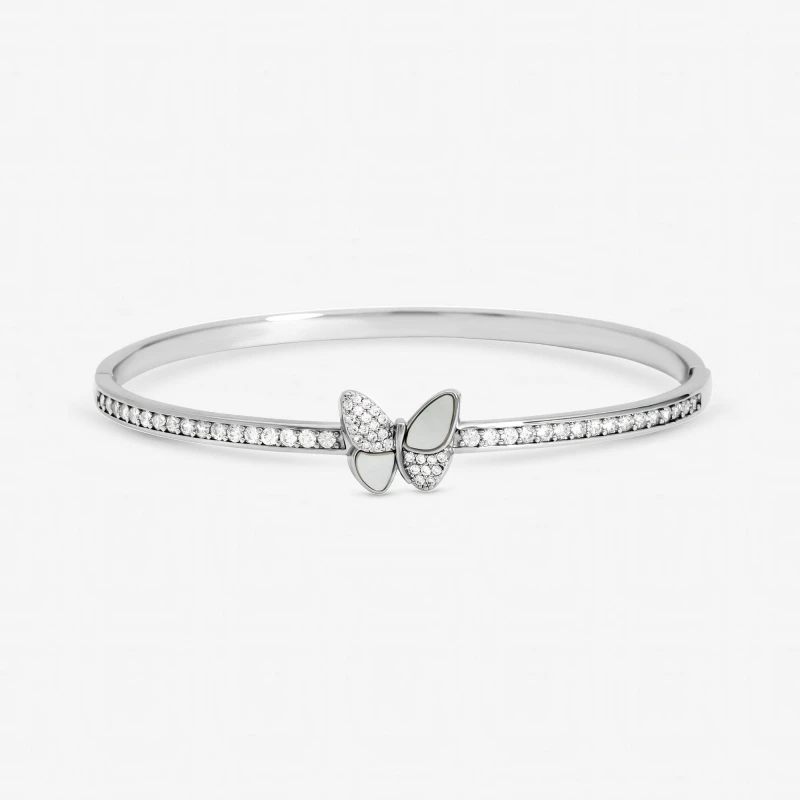 Image of Jon Richard Gold Plated Mother of Pearl Butterfly Bracelet Gold female One Size