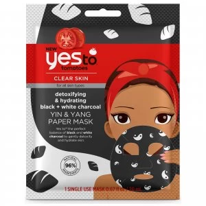 yes to Tomatoes Detoxifying and Remineralizing Yin & Yang Charcoal Paper Mask 20ml