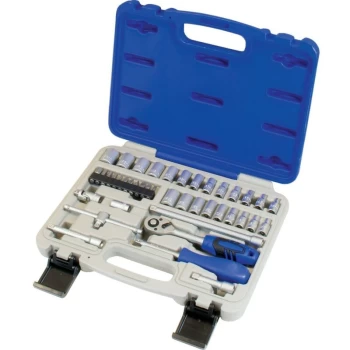 Image of 1/4' Square Drive 41 Piece Metric Socket Set - Senator