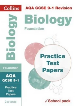 Image of Aqa Gcse Biology Foundation Practice Test Papers by Collins Gcse Book
