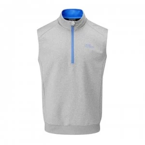 Image of Oscar Jacobson Sleeveless Mid Layer Pullover - Light Grey