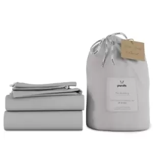 Image of Panda Bamboo Quiet Grey Bedding Set Grey