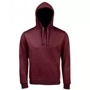 Image of SOLS Unisex Adults Spencer Hooded Sweatshirt (L) (Heather Oxblood)