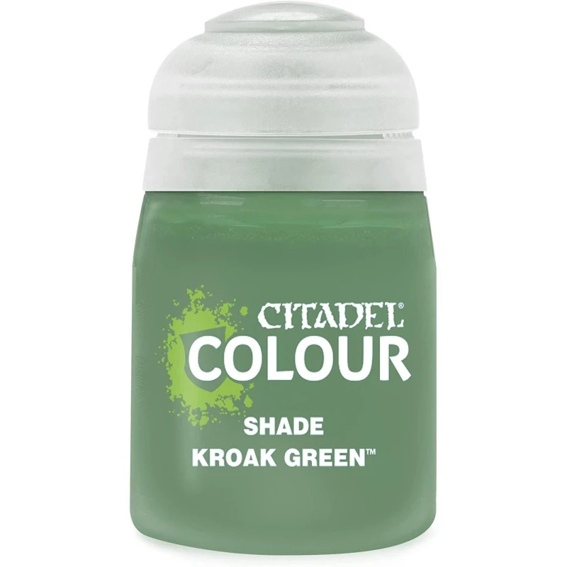 Image of Citadel Games Workshop Colour Shade: Kroak Green (18ml) Paint Multi