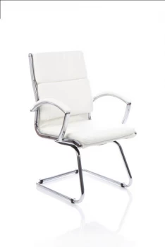 image of Adroit Classic Cantilever Chair With Arms White Ref BR000032