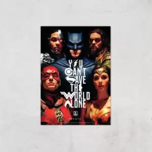 image of DC Justice League Giclee Art Print - A2 - Print Only