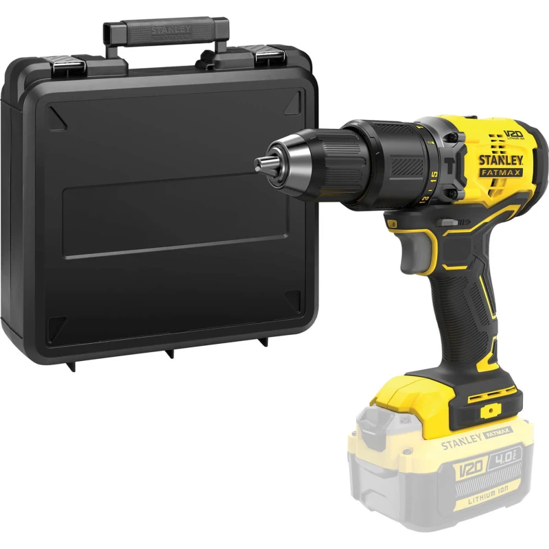 Image of Stanley Fatmax V20 SFMCD715 18v Cordless Brushless Combi Drill SFMCD715BK-XJ Batteries: No Batteries