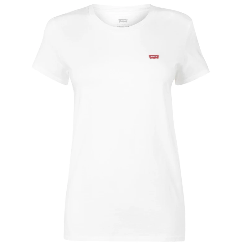 Image of Levis PERFECT TEE womens T shirt in White