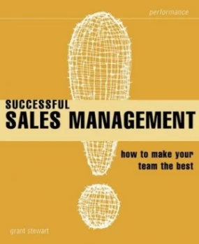 Image of Successful Sales Management by Stewart Grant Book
