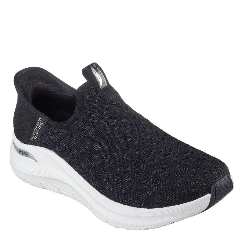 Image of Skechers Arch Fit 2.0 Slip On Trainers Womens Black female 3 (36)