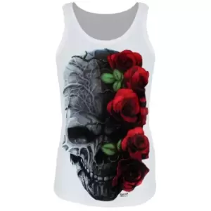 image of Requiem Collective Ladies/Womens Immortal Bloom Sub Tank (UK 10) (White)