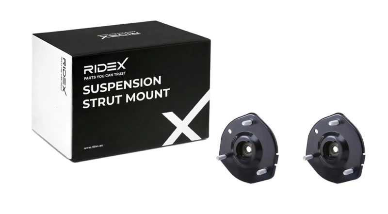 Image of RIDEX 1180S1128 Top strut mount Front Axle, with rolling bearing Suspension Strut Support Bearing (1180)