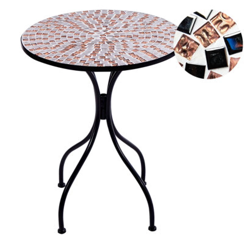 Image of Beliani Bistro Table Carpino 60 Cm 60 Cm Black