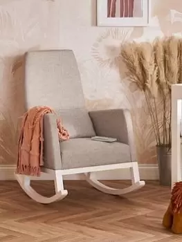 Image of Obaby High Back Rocking Chair - Silver