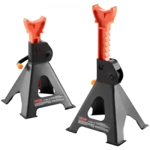 Image of VEVOR Jack Stands, 3 Ton (6,000 lbs) Capacity Car Jack Stands, 10.8-16.3 inch Adjustable Height, for lifting SUV, Pickup Truck, Car and UTV/ATV, Red,