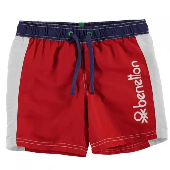 Benetton Junior Boys Swimming Trunks - Red