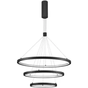 Image of Merano - Arbor Integrated LED Pendant Ceiling Light Sandy Black Aluminium LED 108W 7560Lm 3000K