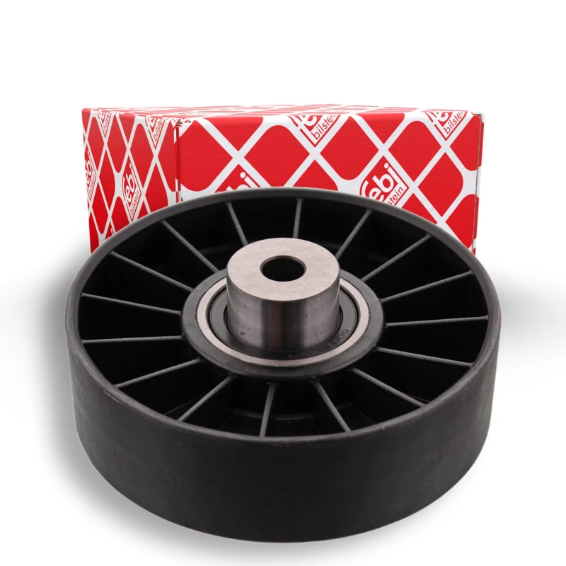 Image of FEBI BILSTEIN 14893 Idler Pulley Plastic Deflection/Guide Pulley,v-ribbed belt (312)