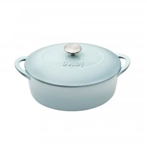 image of Denby Pavilion Cast Iron 28Cm Oval Casserole