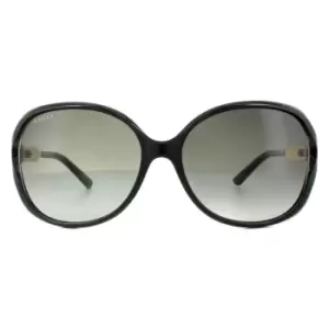 Image of Fashion Black Gold Grey Gradient Sunglasses