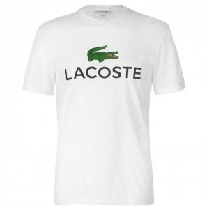 image of Lacoste Logo Tee - White