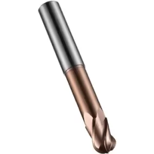 Image of S535 12.00MM Carbide 4 Flute Long Reach Ball Nosed End Mill - TiSiN Coated