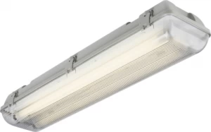 image of KnightsBridge Single T8 36W IP65 240V Emergency Backup Non-Corrosive Lamp Fitting