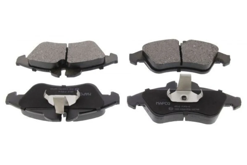 Image of MAPCO 6512 Brake pad set Front Axle, excl. wear warning contact, with anti-squeak plate Brake Pad Set,disc brake (402)