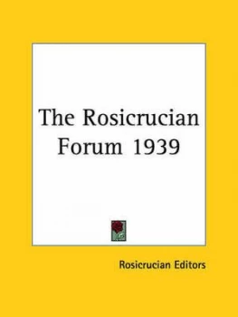 Image of Rosicrucian Forum 1939 by Rosicrucian Editors Paperback