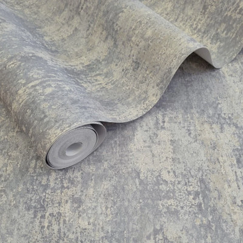 Image of Holden Decor Austin Blue Industrial Concrete Texture Wallpaper