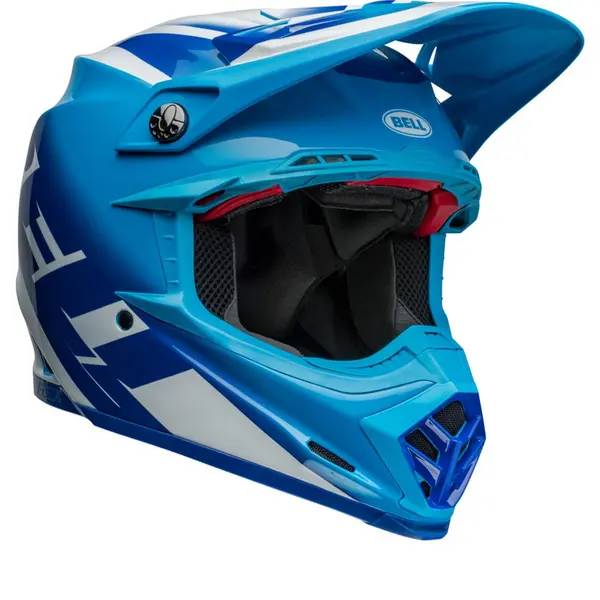 Image of Bell Moto-9S Flex Rail Blue Offroad Helmet Size S