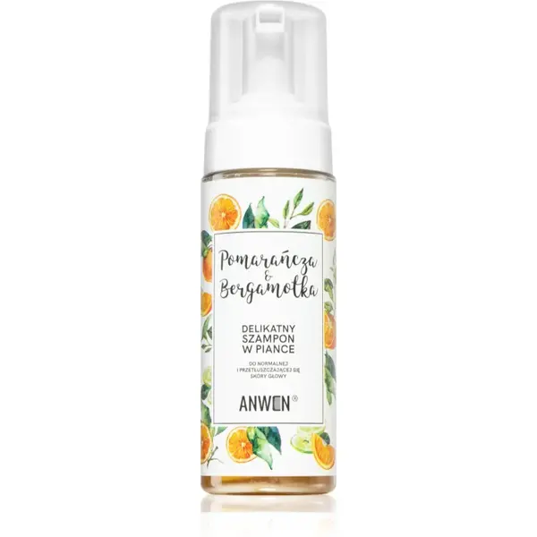 image of Anwen Orange & Bergemot Foam Shampoo 170ml