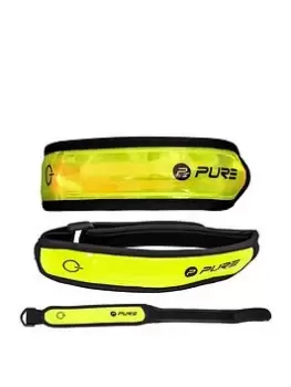 image of Pure2Improve Adjustable Reflective LED Running Armband