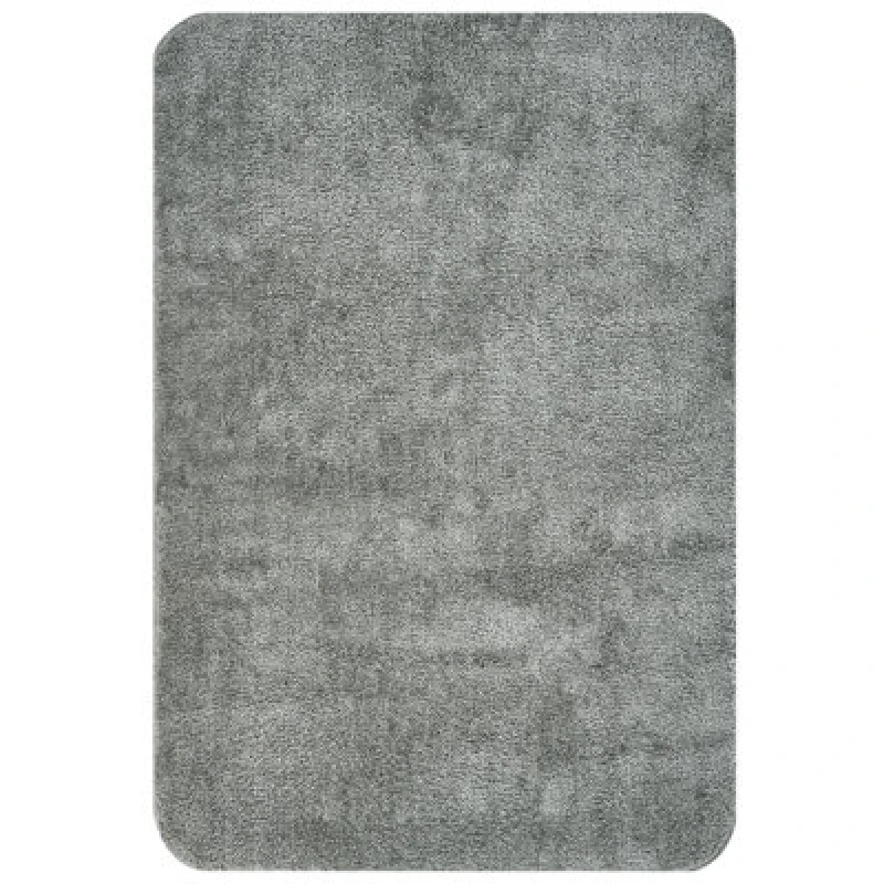 Image of Beliani Bath Mat Urlana Grey 60 X 90 Cm Microfibre
