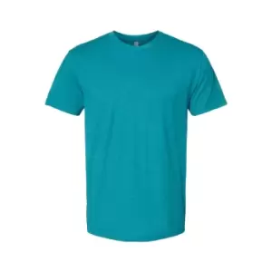 Image of Next Level Adults Unisex CVC Crew Neck T-Shirt (S) (Teal)