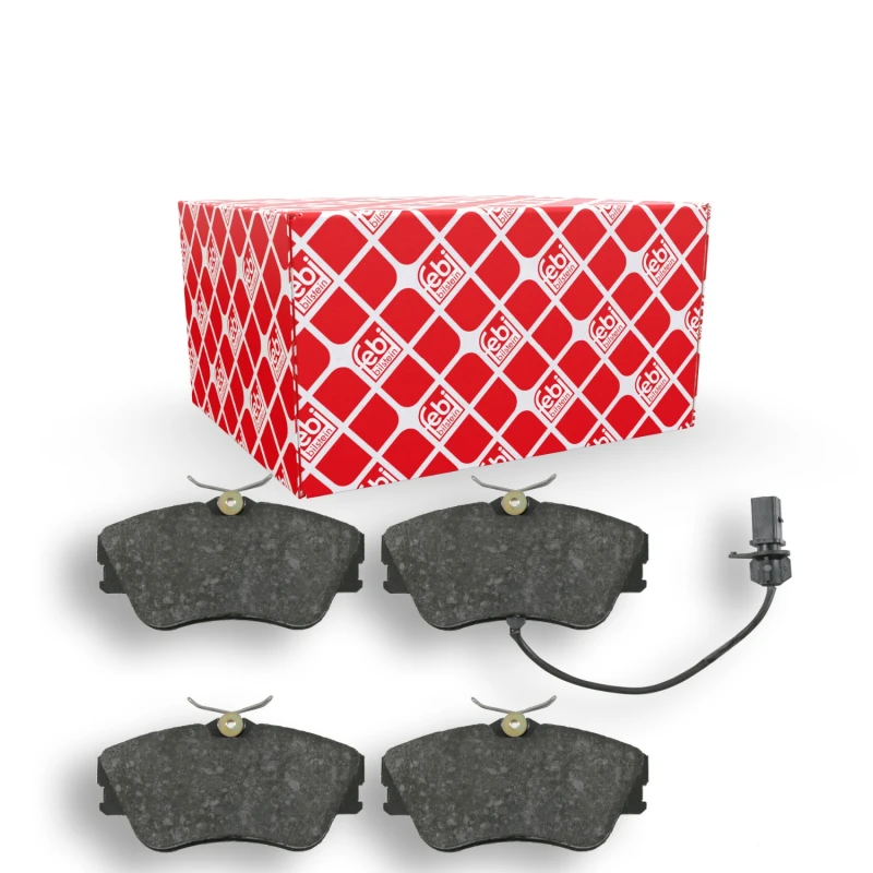Image of FEBI BILSTEIN 16449 Brake pad set Front Axle, incl. wear warning contact Brake Pad Set,disc brake (402)