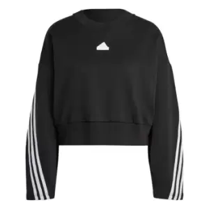Image of adidas Future Icons 3-Stripes Sweatshirt Womens - Black