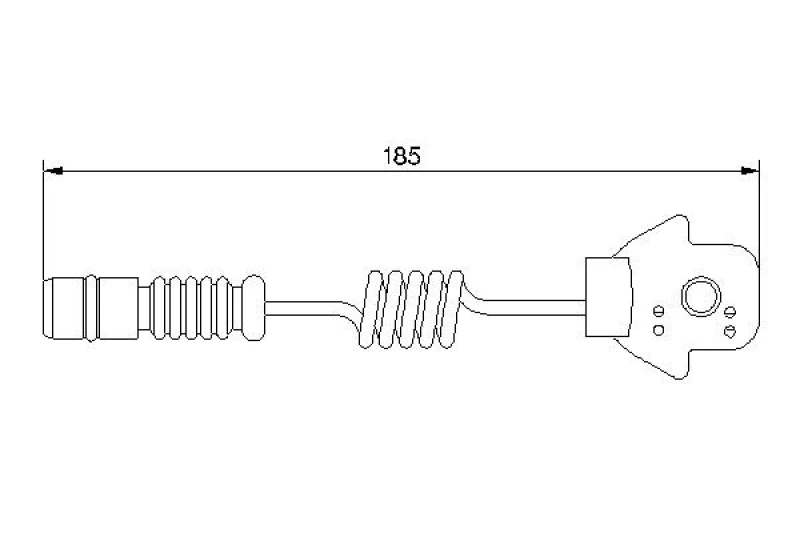 Image of Brake pad wear sensor Bosch 1 987 474 963