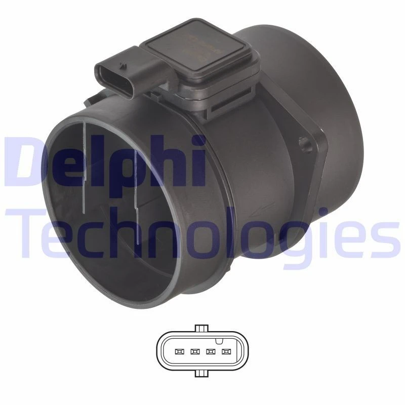 Image of DELPHI Mass air flow sensor DELPHI AF10676-12B1