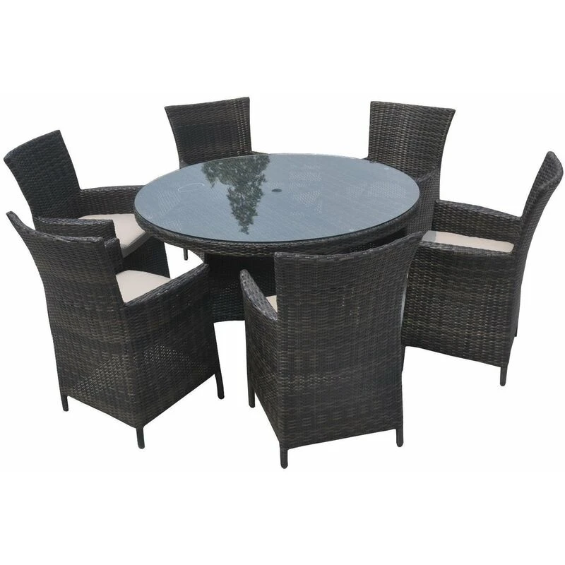 Image of Furniture One 420D Oxford Fabric Patio Set Cover Rectangular Sofa Set Cover Black 242X162X100Cm